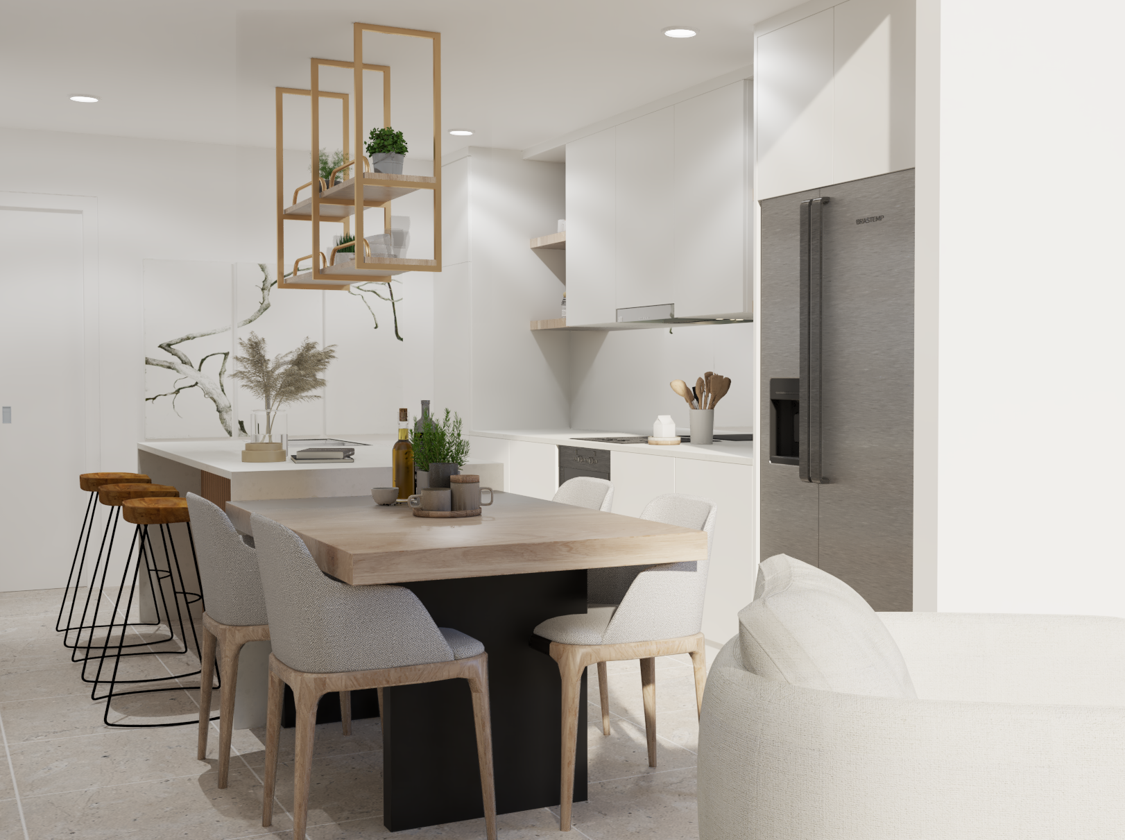 3D Kitchen, Lounge, Dining Renders for Your Home | Morgan and Me Interiors