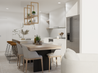 3d interior render kitchen